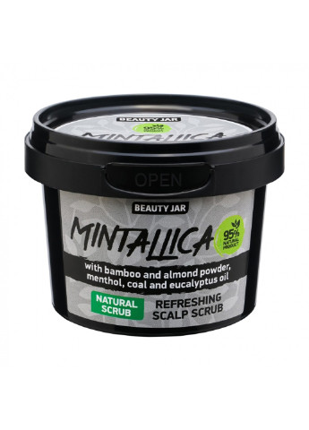 Очищающий скраб-шампунь для кожи головы Mintallica 100 г Beauty Jar (255361748)