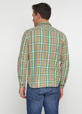 Серо-зеленая рубашка в клетку Ralph Lauren