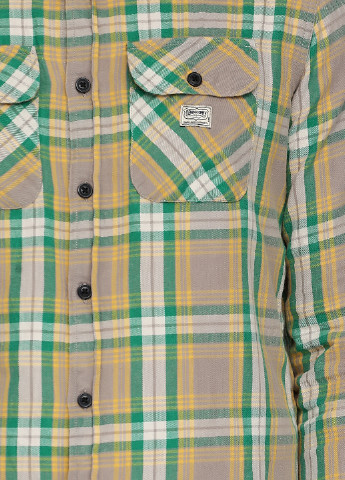 Серо-зеленая рубашка в клетку Ralph Lauren