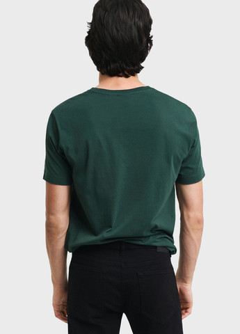 Темно-зелена футболка Gant