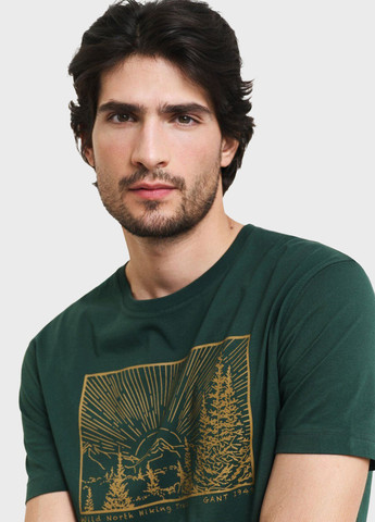 Темно-зелена футболка Gant