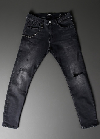 Темно-серые демисезонные прямые джинсы Colin's