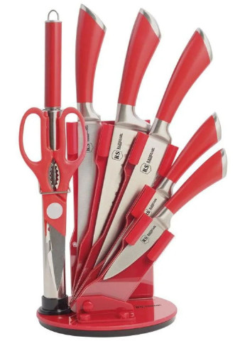 Набір ножів Rainstahl RS-KN-8002-08 8 предметів червоний Bohmann комбінований,