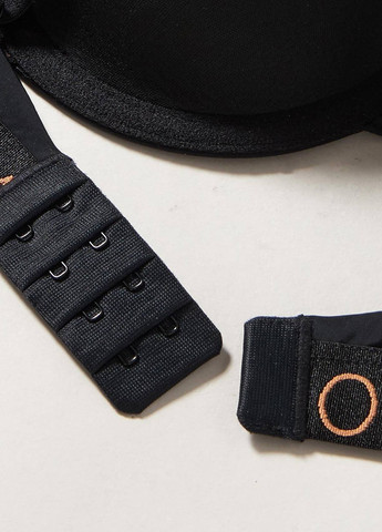 Чорний корбей бюстгальтер Emporio Armani з кісточками поліамід