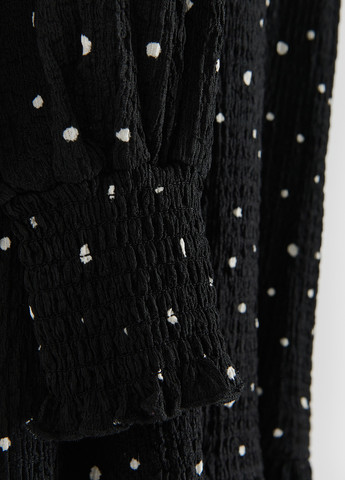 Чорно-білий кежуал сукня Reserved в горошок