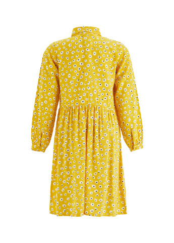Жовтий кежуал платье сорочка, кльош DeFacto