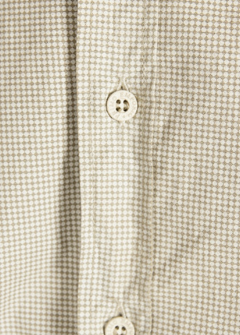 Оливковая кэжуал рубашка в клетку Primo Emporio
