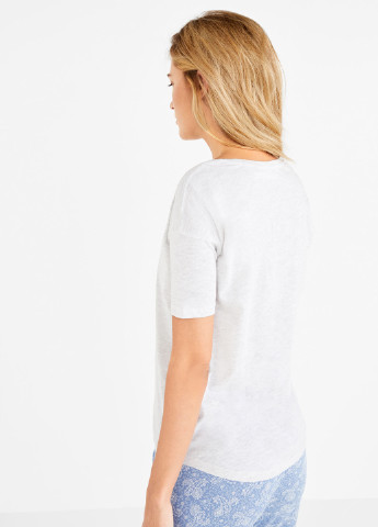 Светло-серая летняя футболка с коротким рукавом Women'secret