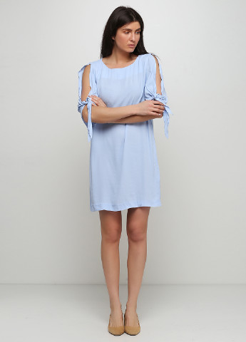 Блакитна кежуал платье коротка H&M однотонна