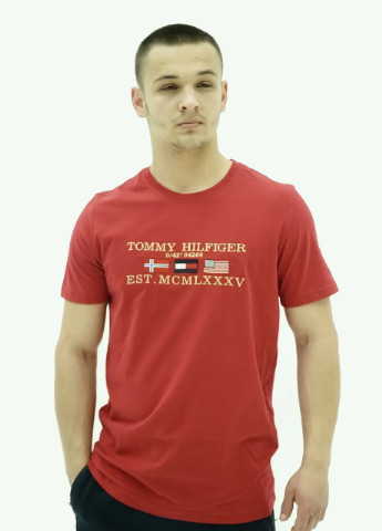 Червона футболка чоловіча Tommy Hilfiger