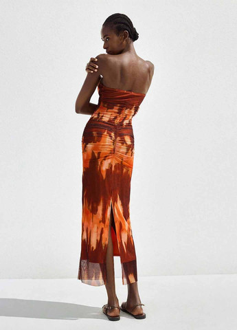 Комбінована вечірня, кежуал сукня бандо SHEIN тай-дай