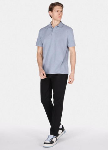 Голубой футболка-поло для мужчин Colin's меланжевая