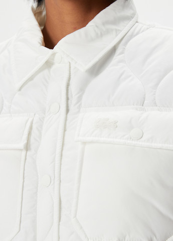 Біла демісезонна куртка Lacoste