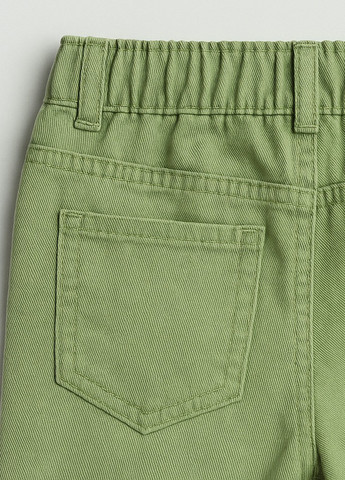 Светло-зеленые кэжуал демисезонные зауженные брюки H&M