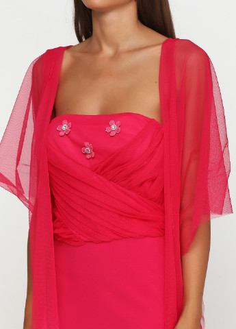 Розовое коктейльное платье Rinascimento однотонное