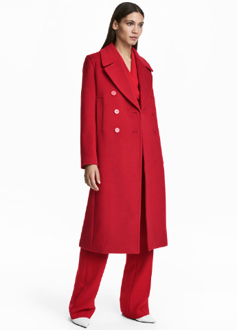 Червоне демісезонне Пальто двобортне H&M
