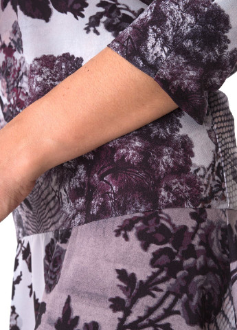 Фиолетовое кэжуал платье Cristina Gavioli однотонное