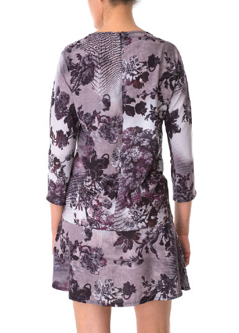 Фиолетовое кэжуал платье Cristina Gavioli однотонное