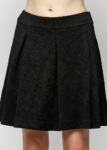 Черная кэжуал однотонная юбка Comma мини