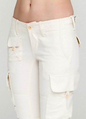 Молочные кэжуал летние зауженные брюки Ralph Lauren