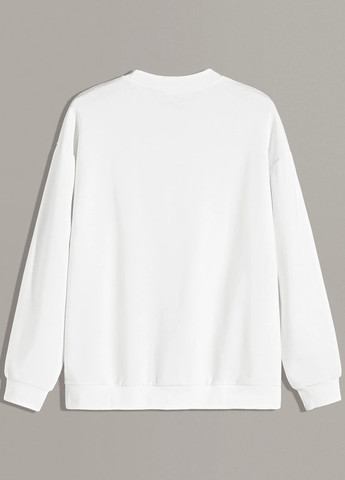 Белый свитшот SHEIN новогодний без декора (332612932)