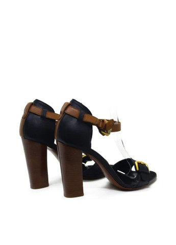 Черные босоножки Ralph Lauren с ремешком с пряжкой