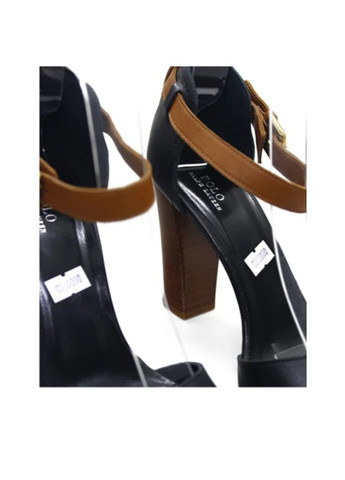 Черные босоножки Ralph Lauren с ремешком с пряжкой