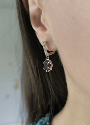 Серьги Silver Flame (354214691)