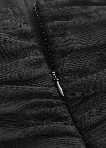 Чорна вечірня сукня бандо SHEIN однотонна