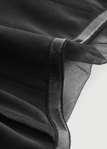 Чорна вечірня сукня бандо SHEIN однотонна