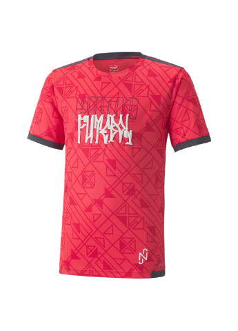 Розовая демисезонная детская футболка neymar jr youth futebol jersey Puma