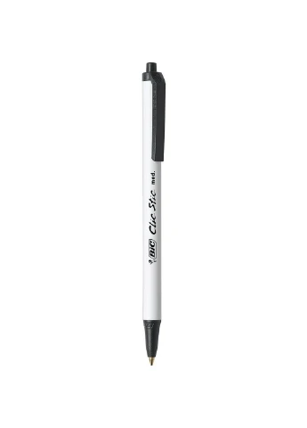 Набір кулькових ручок 24 шт автоматичних Clic Stic Масляна чорна (CSM241) Bic (255254495)