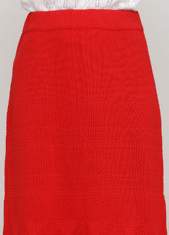 Красная кэжуал однотонная юбка Only Women а-силуэта (трапеция)