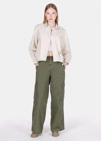 Светло-бежевая кэжуал рубашка однотонная Colin's