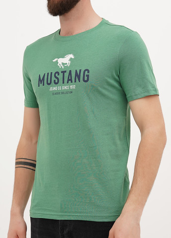 Зелена футболка Mustang