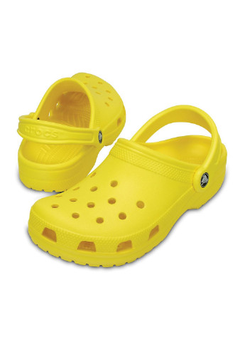 Желтые сабо крокс Crocs