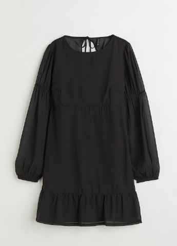 Чорна кежуал сукня H&M однотонна