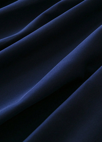 Темно-синее кэжуал платье клеш SHEIN однотонное