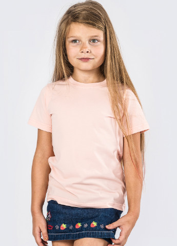 Светло-розовая летняя футболка Carica