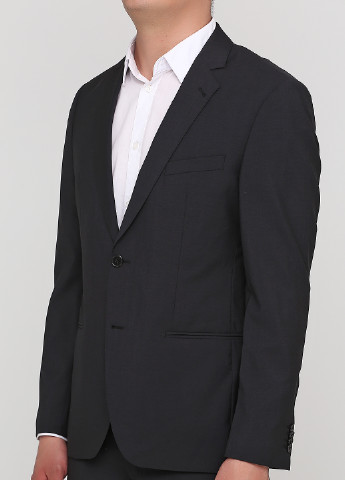 Темно-серый демисезонный костюм (пиджак, брюки) брючный Feraud