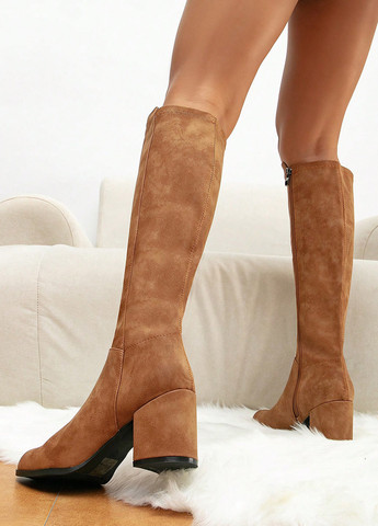 Осенние сапоги ботфорты SHEIN