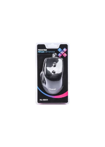 Мышка Mc-6B01 USB Black (Mc-6B01) Maxxter (253546063)