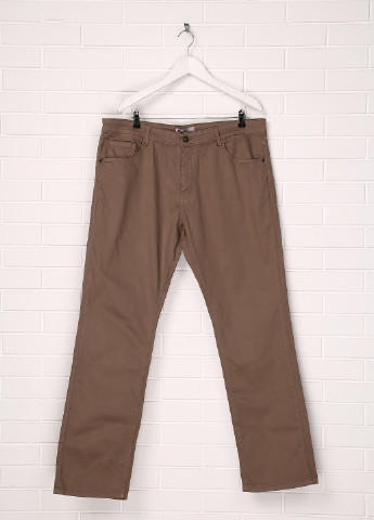 Светло-коричневые кэжуал летние прямые брюки Celio