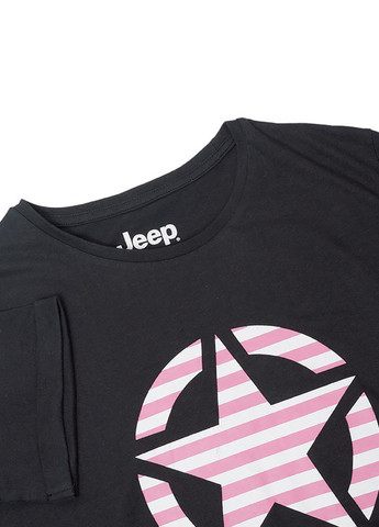Футболка O102613-B000 Jeep T-SHIRT OVERSIZE STAR Striped Print Turn - (321974832)