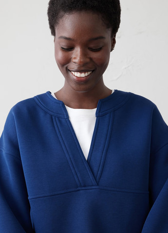 Синій світшот Banana Republic однотонний без декору (337650117)