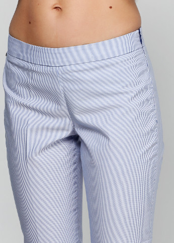 Светло-голубые кэжуал демисезонные зауженные брюки Geox