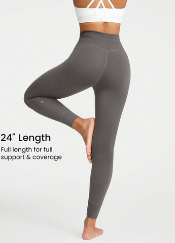 Серые демисезонные леггинсы SHEIN