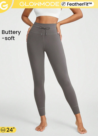 Серые демисезонные леггинсы SHEIN