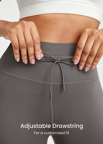 Серые демисезонные леггинсы SHEIN