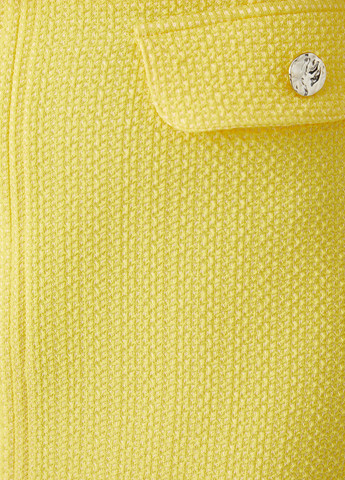 Желтая кэжуал однотонная юбка KOTON карандаш